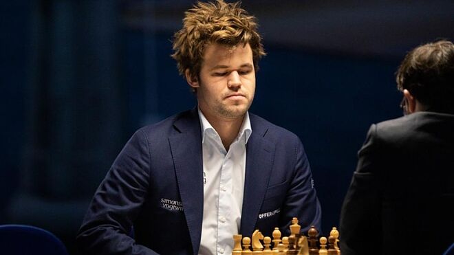 Magnus Carlsen, durante una partida.