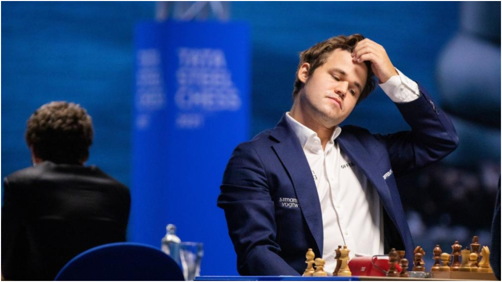 Magus Carlsen, en un torneo.