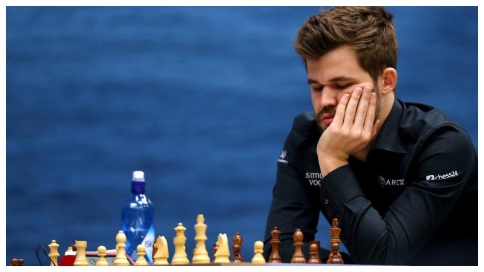 Magnus Carlsen en un torneo en 2020.
