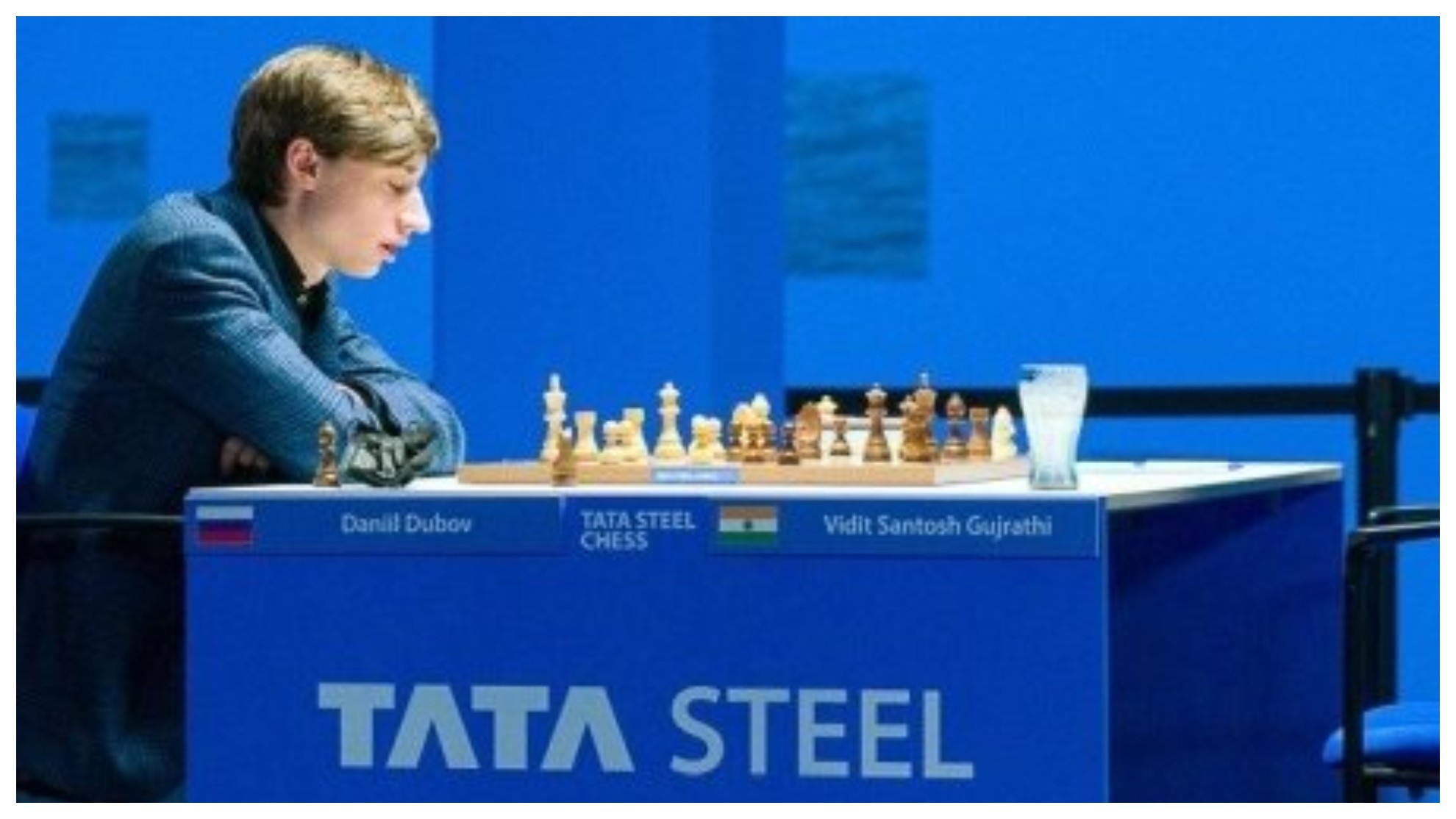 Daniil Dubov durante una partida en el prestigioso torneo Tata Steel Master.