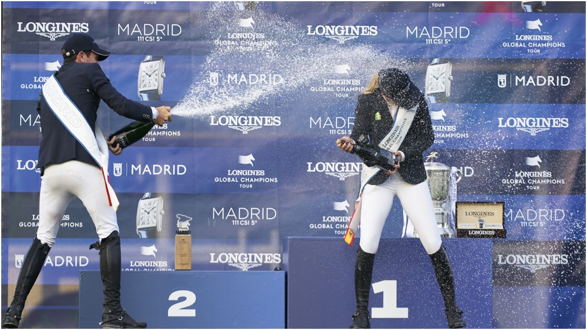 El podio del Gran Premio de Madrid 2022.