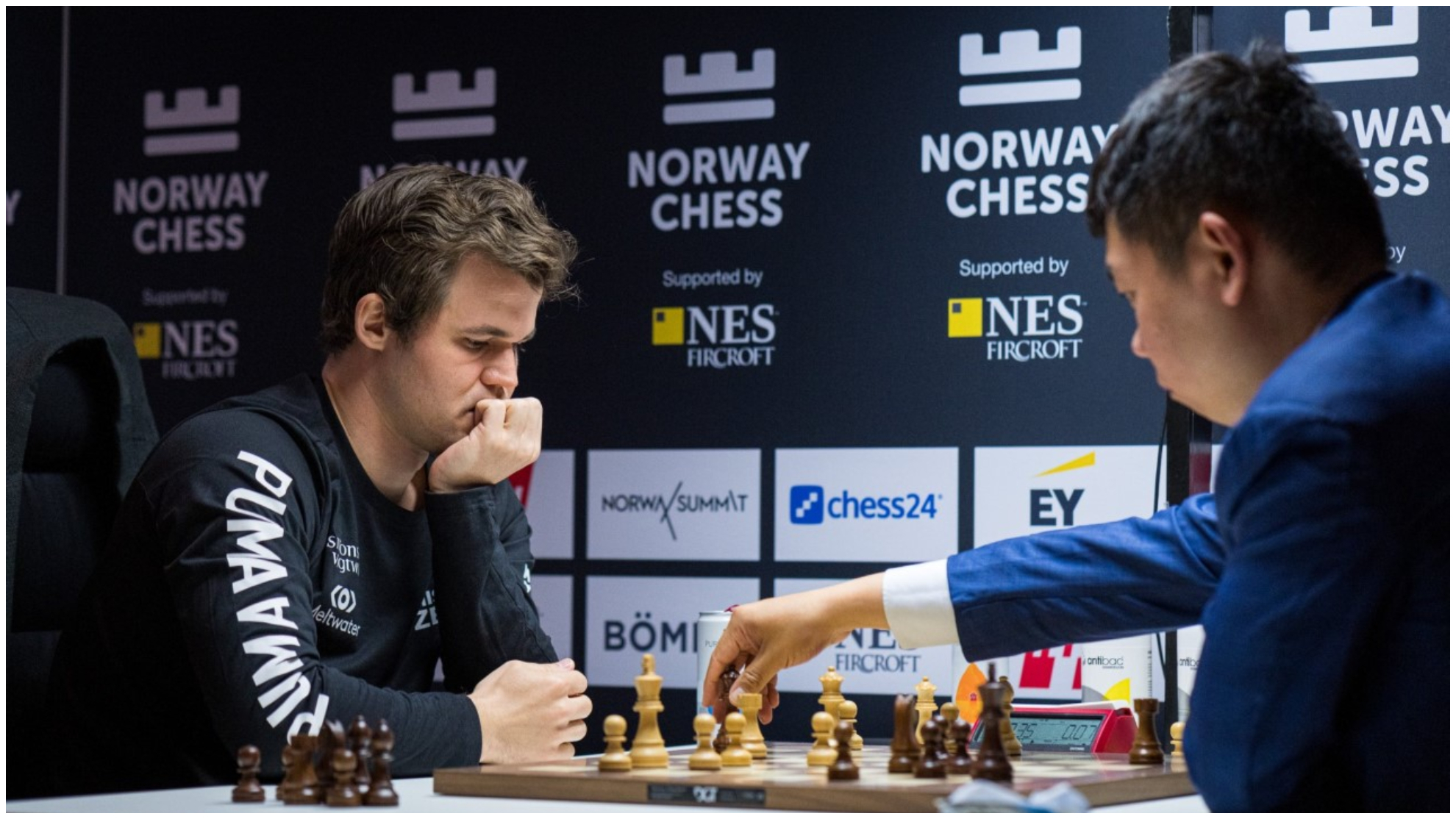 Carlsen - Radjabov, en la 3ª jornada del Norway Chess