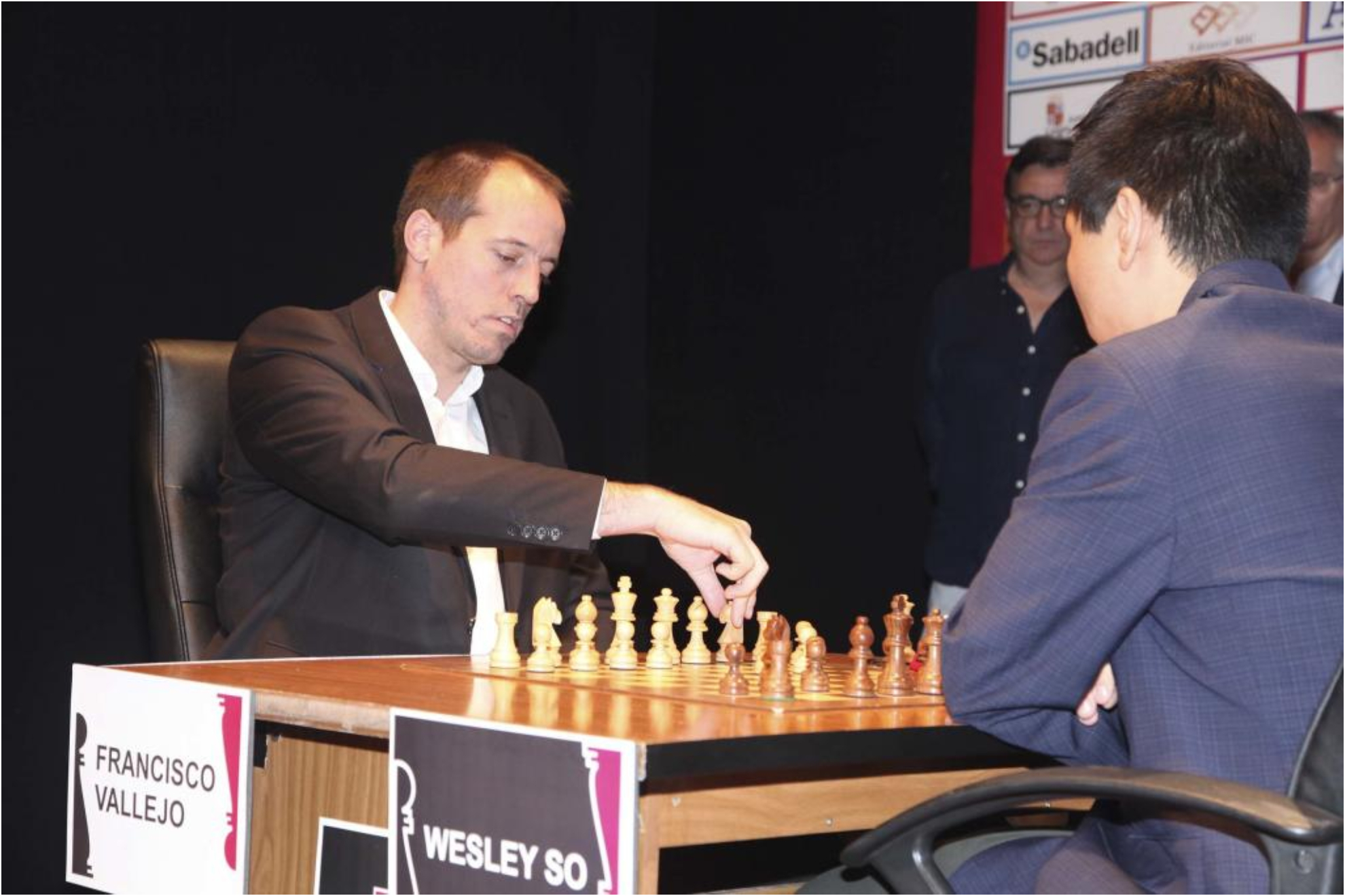 Francisco Vallejo, en la final del  Magistral de Ajedrez Ciudad de León de 2018.