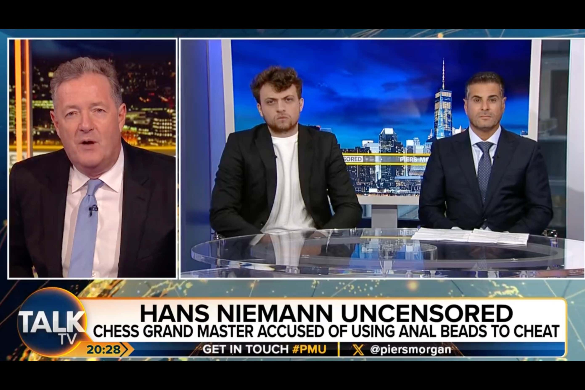 Piers Morgan entrevista a Niemann para preguntarle si usó bolas anales para hacer trampas
