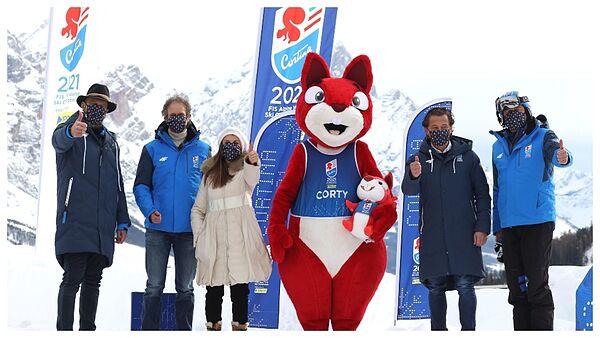 Corty, la mascota de los Mundiales de Esquí Alpino 2021