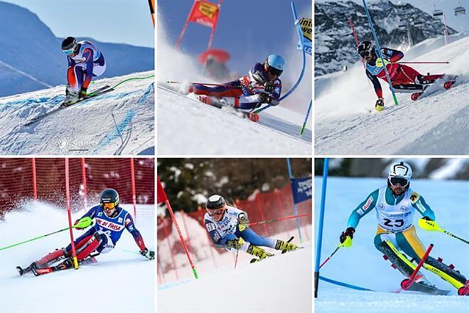 Los seis esquiadores españoles que competirán en los Mundiales.