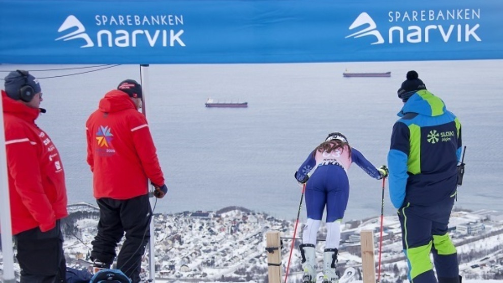 El portillón de salida en Narvik.