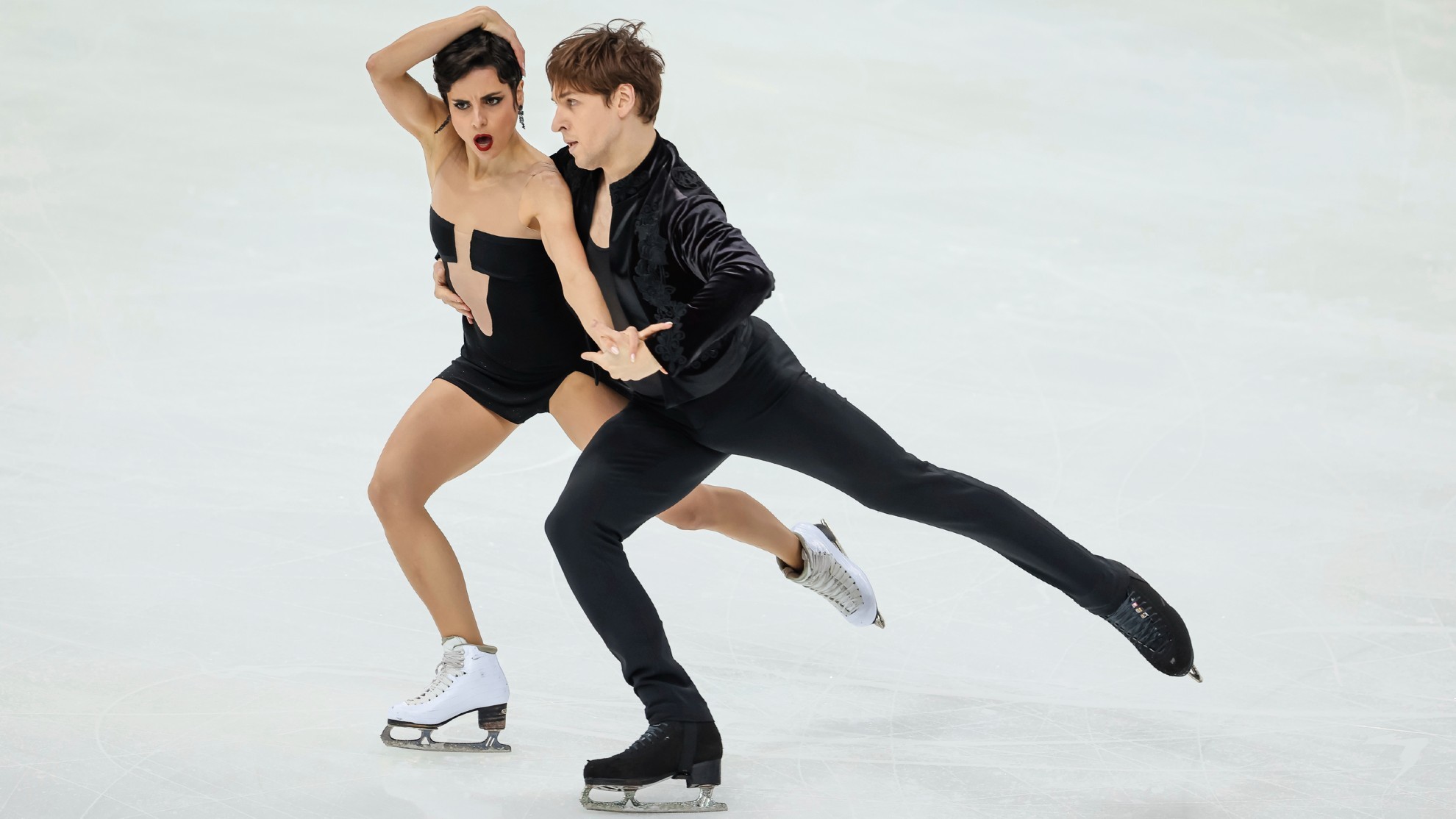 Sara Hurtado y Kirill Jalyavin durante una competición esta temporada.