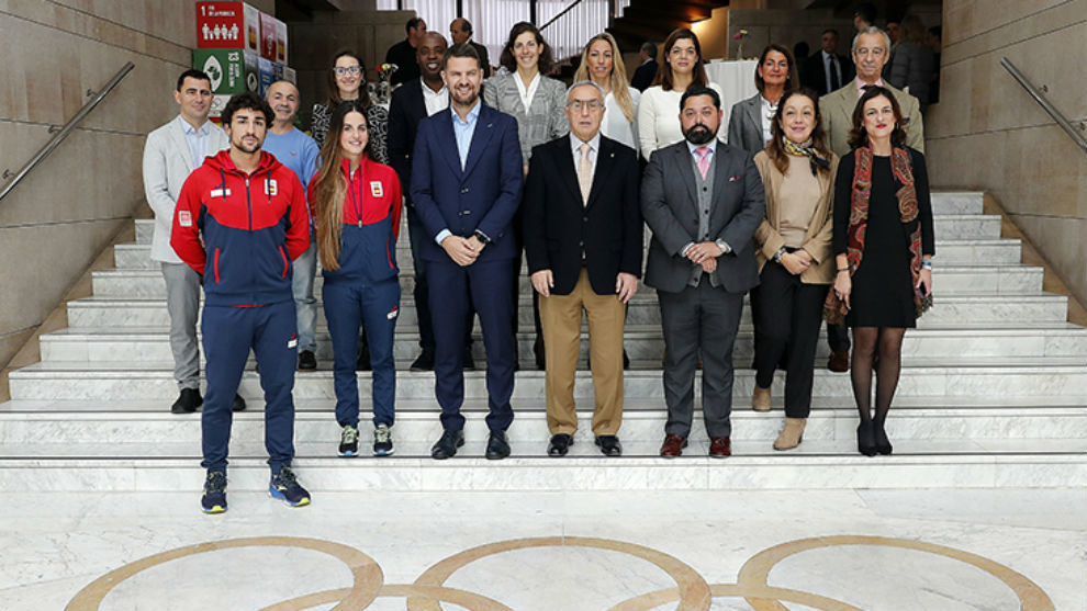 Participantes en la presentación de la edicion 2020 de la campaña Todos Olímpicos