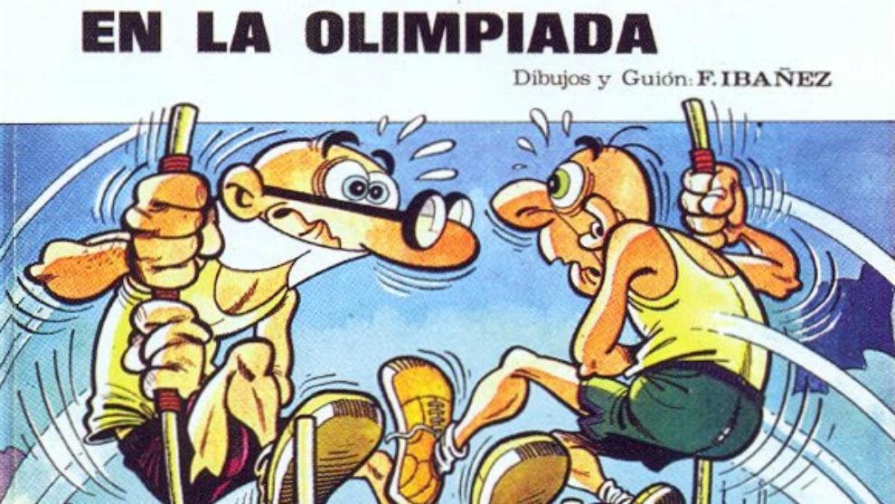 Portada original de Mortadelo y Filemón en la Olimpiada. 1972