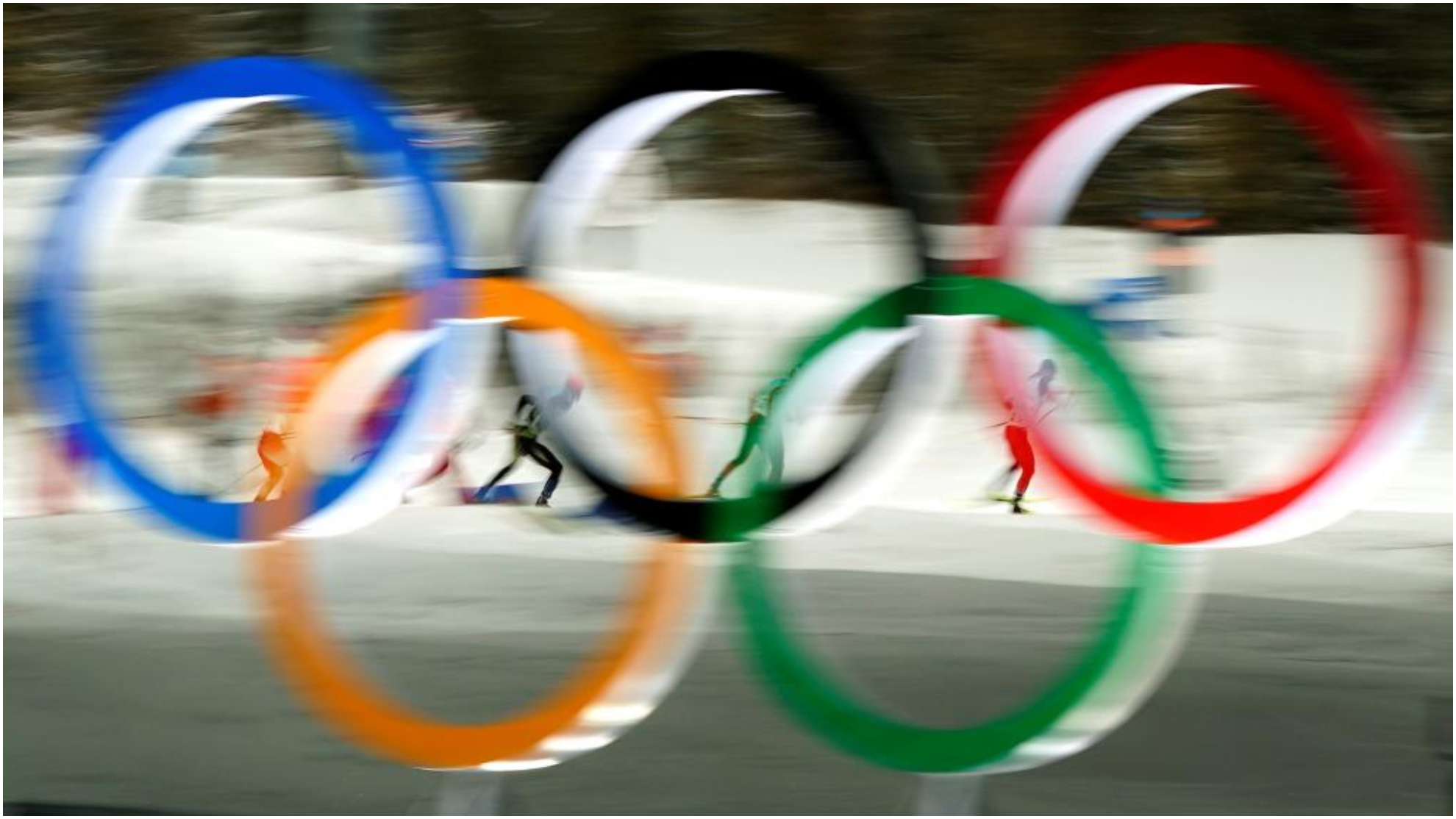 Los aros olímpicos, en los Juegos de Pekín.