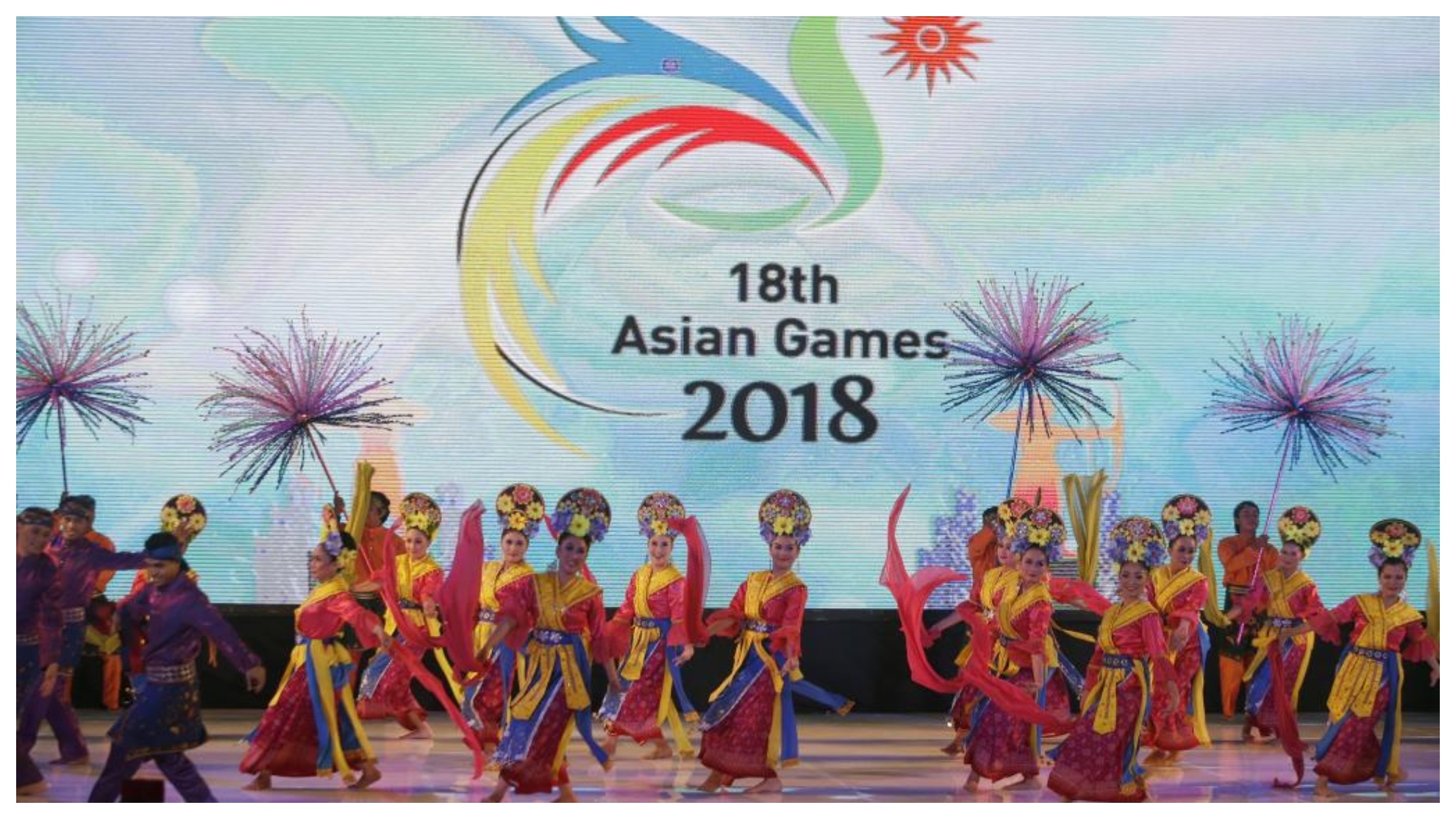 Inauguración de los últimos Juegos Asiáticos, en Yakarta (Indonesia).