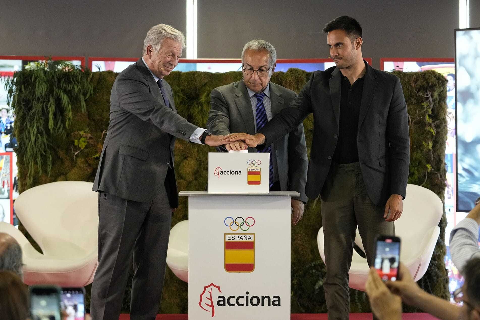 Joaquín Mollinedo, Alejandro Blanco y Rodrigo Germade