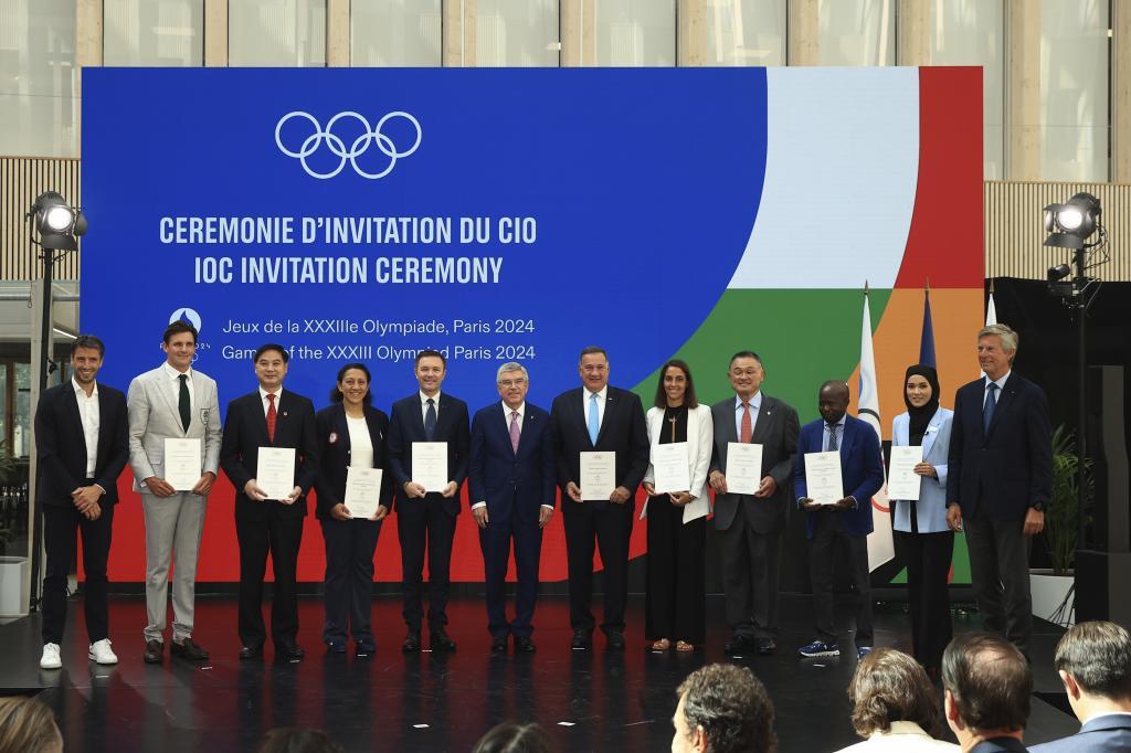 Ceremonia de envío de invitaciones olimpicas