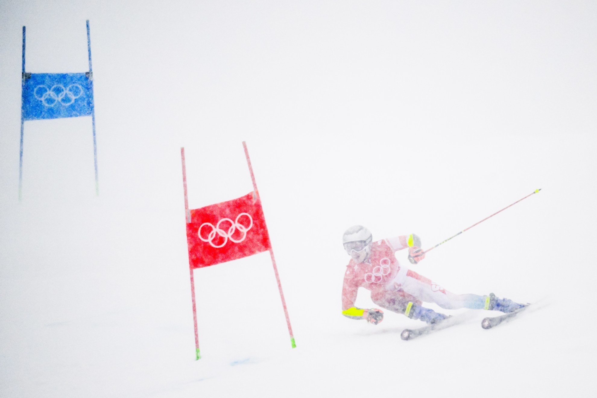 El suizo Marco Odermatt en los Juegos Olímpicos de Invierno de Pekín 2022.