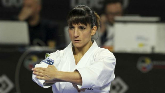 Sandra Sánchez, durante el Mundial de Madrid en 2018.