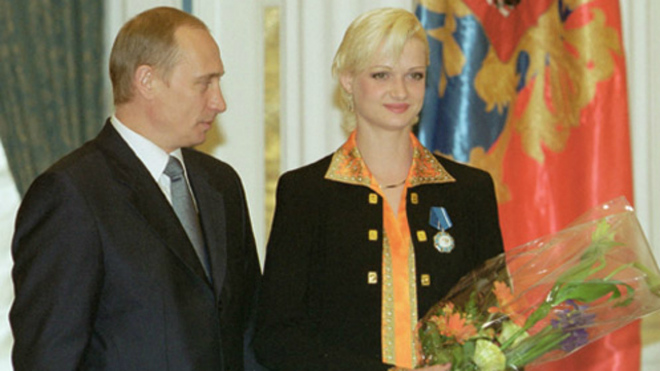 Svetlana Khórkina con Vladimir Putin en una imagen de archivo.