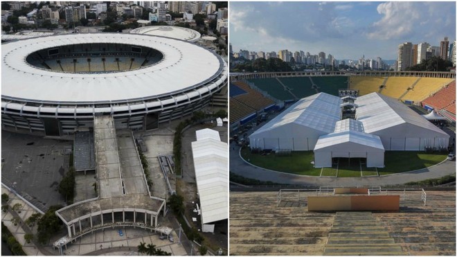 Maracaná y un hospital al lado y el Estadio Pacaembu Sao Paulo