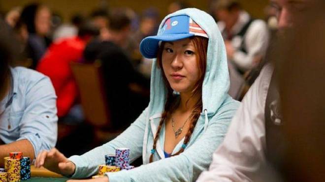 Susie Zhao, en un torneo de poker.