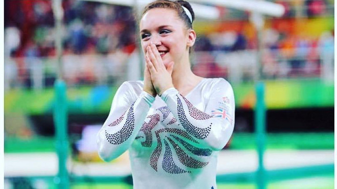 Amy Tinkler, en los Juegos de Río 2016, donde ganó el bronce en el suel..