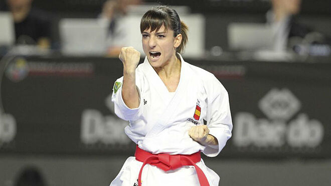 Sandra Sánchez, durante el Mundial de Madrid en el que se proclamó campeona.