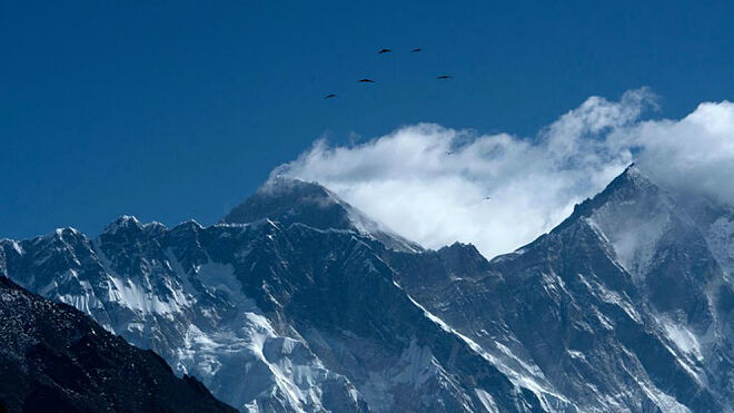 El Everest, que ahora mide 8.848, 86 metros.