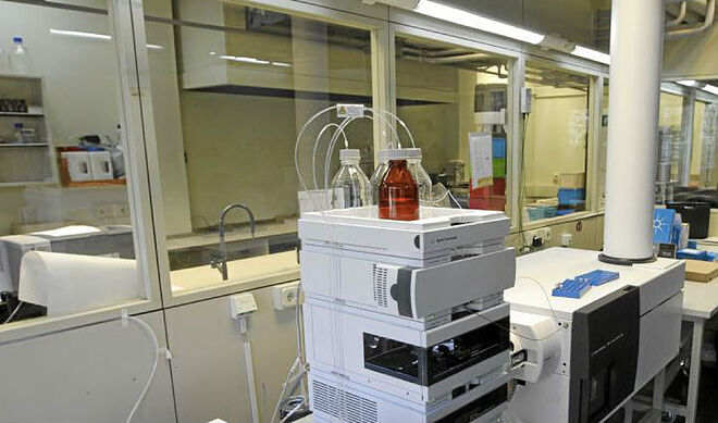 Un laboratorio que analiza muestras para detectar dopaje.