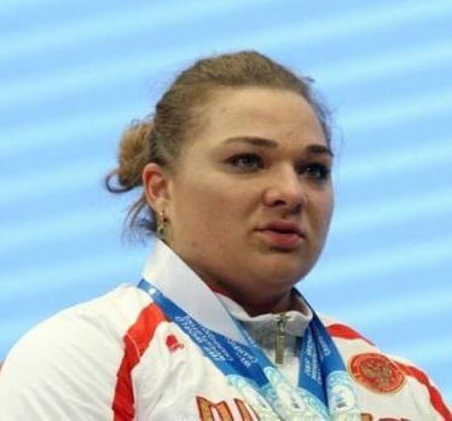 La halterófila rusa Tatiana Kashirina.