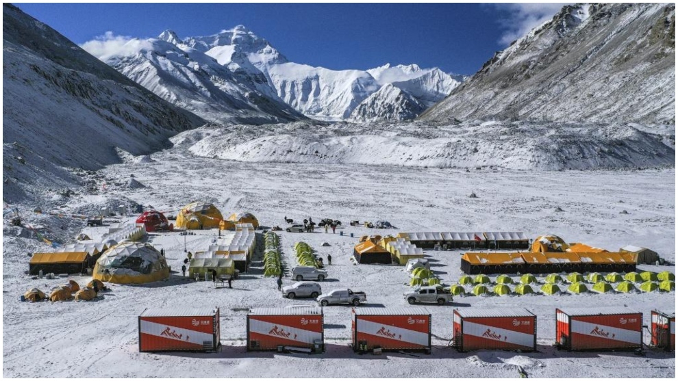 El Campo Base del Everest, al pie de la vertiene china.