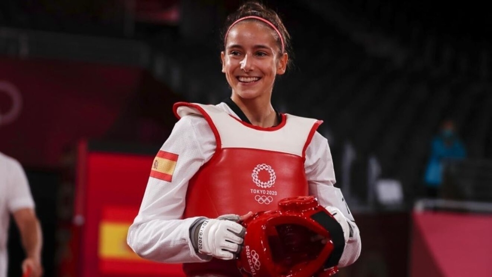 Adriana Cerezo (17) durante los Juegos.