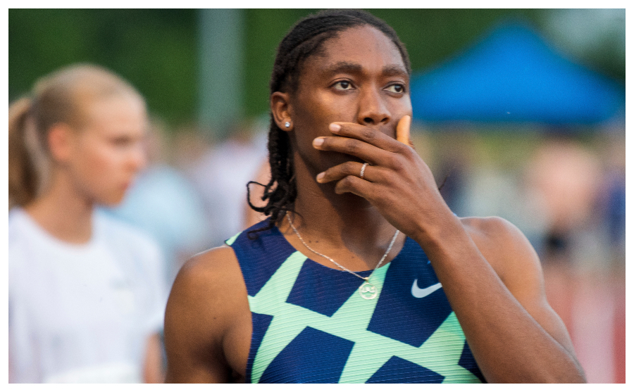Caster Semenya, la atleta intersexual más famosa del mundo, tras una carrera de 5.000 metros este mismo año.