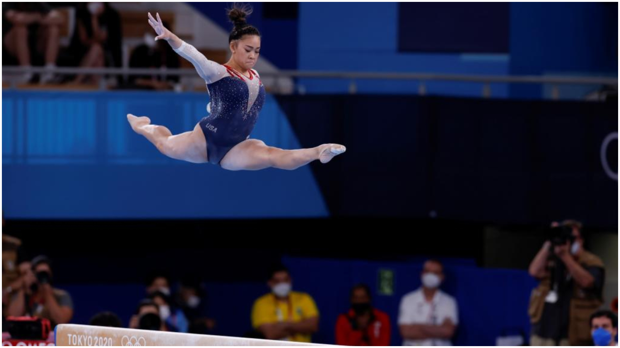 Sunisa Lee, en los Juegos Olímpicos de Tokio.