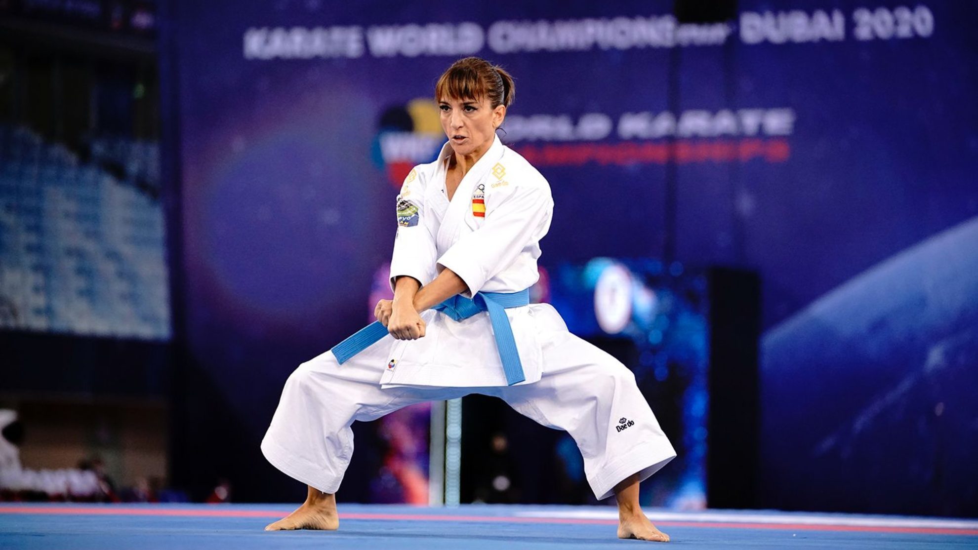 Sandra Sánchez, durante la final del Mundial de Dubai.