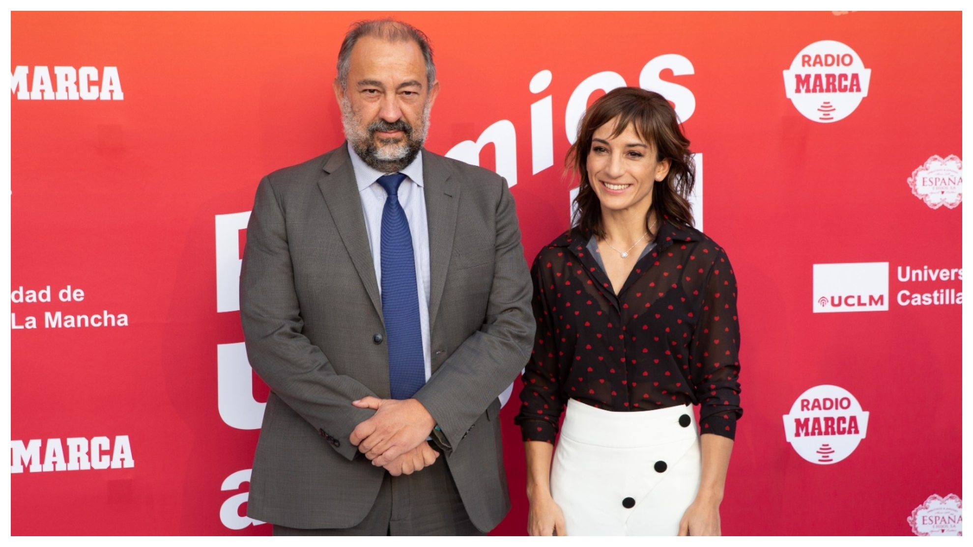 Sandra Sánchez junto a José Julián Garde, rector de la Universidad de Castilla-La Mancha.