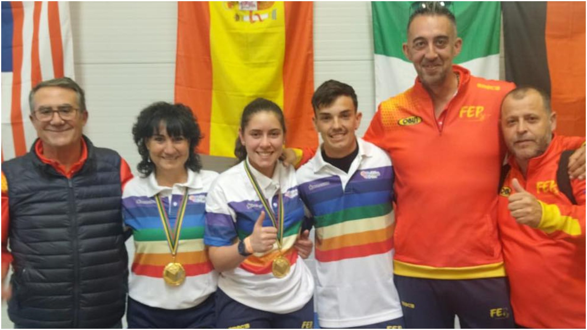 Los medallistas españoles en el Mundial.