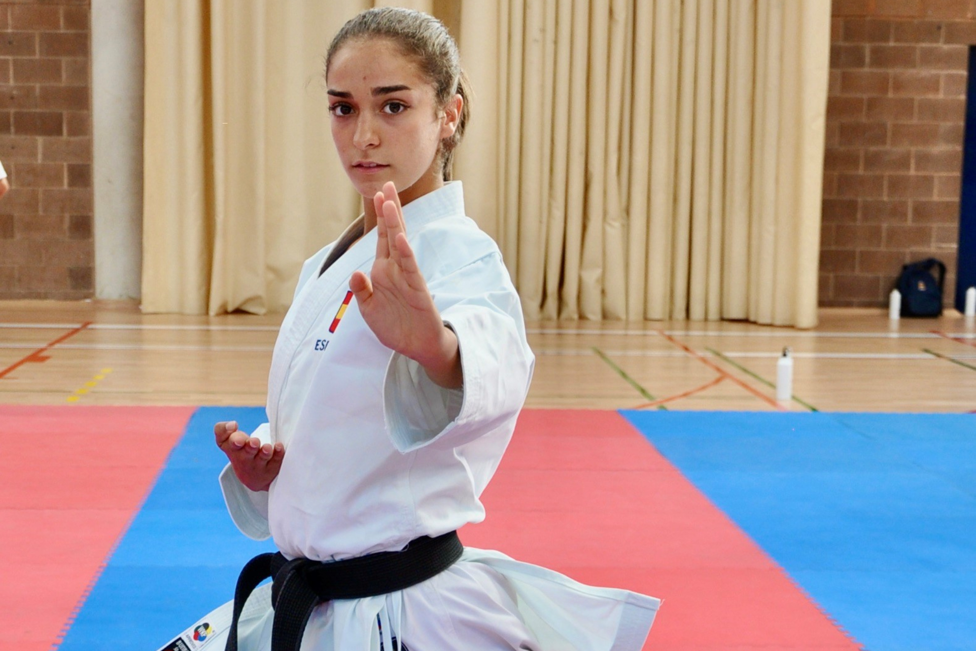 Paola García Lozano, en el Mallorca Karate Clinic