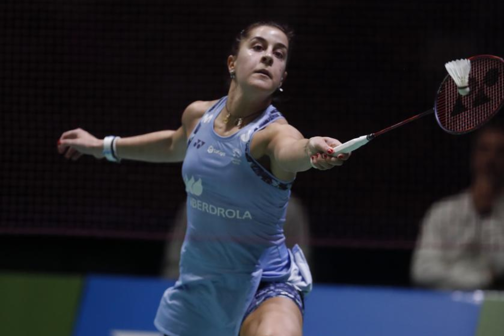 Carolina Marín, durante un torneo.
