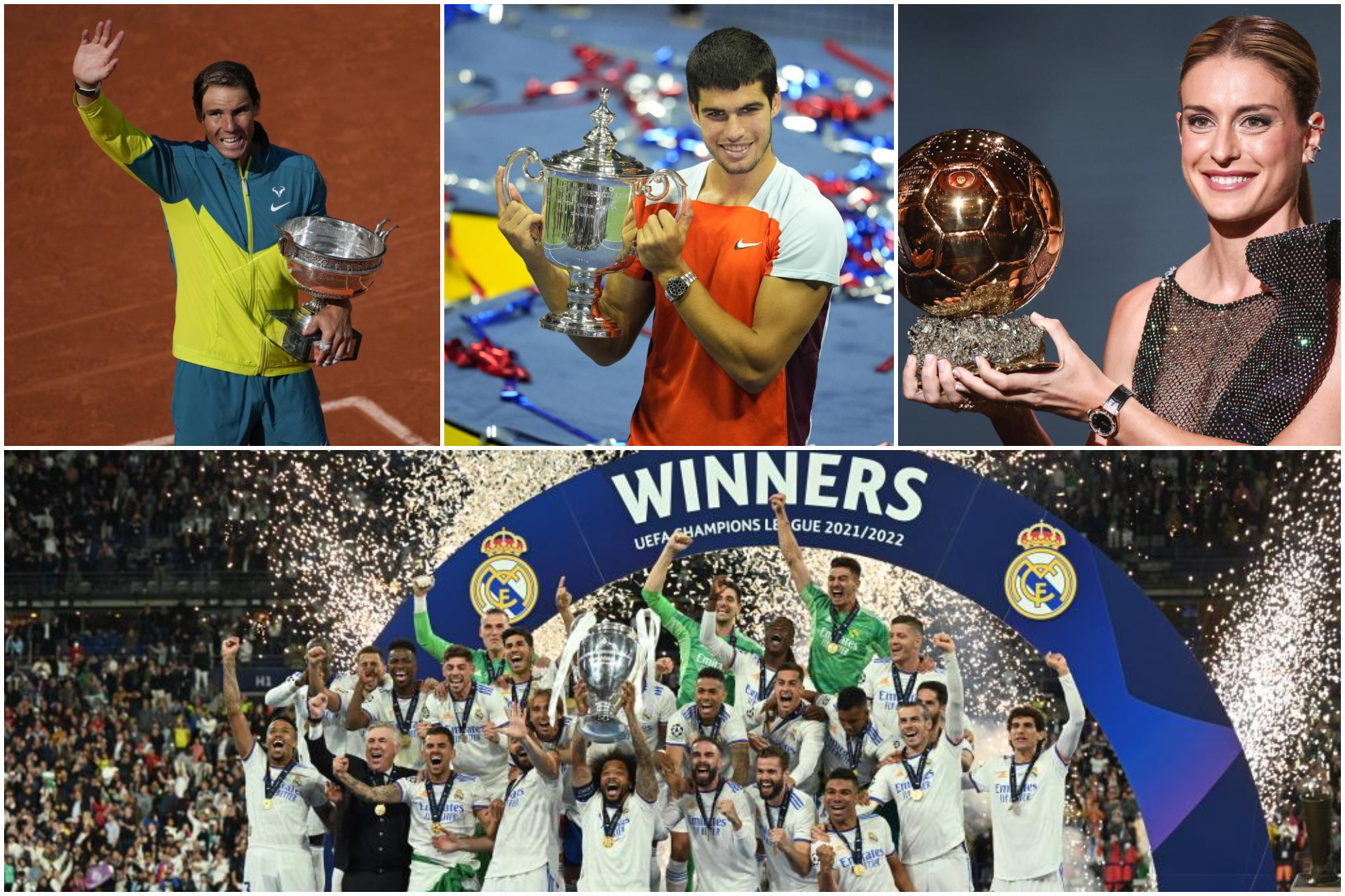 Nadal, Alcaraz, Alexia Putellas y el Real Madrid.