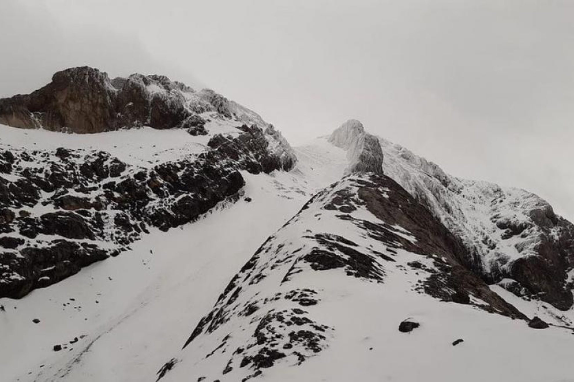 Imagen de la Escupidera en la ascensión al Monte Perdido.