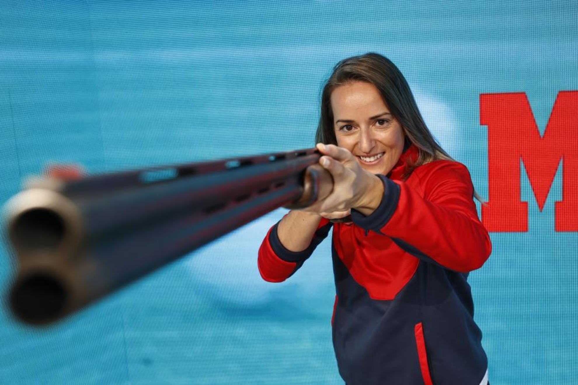 Fátima Gálvez, oro olímpico en foso mixto en Tokio 2020, en el plató de MLD.