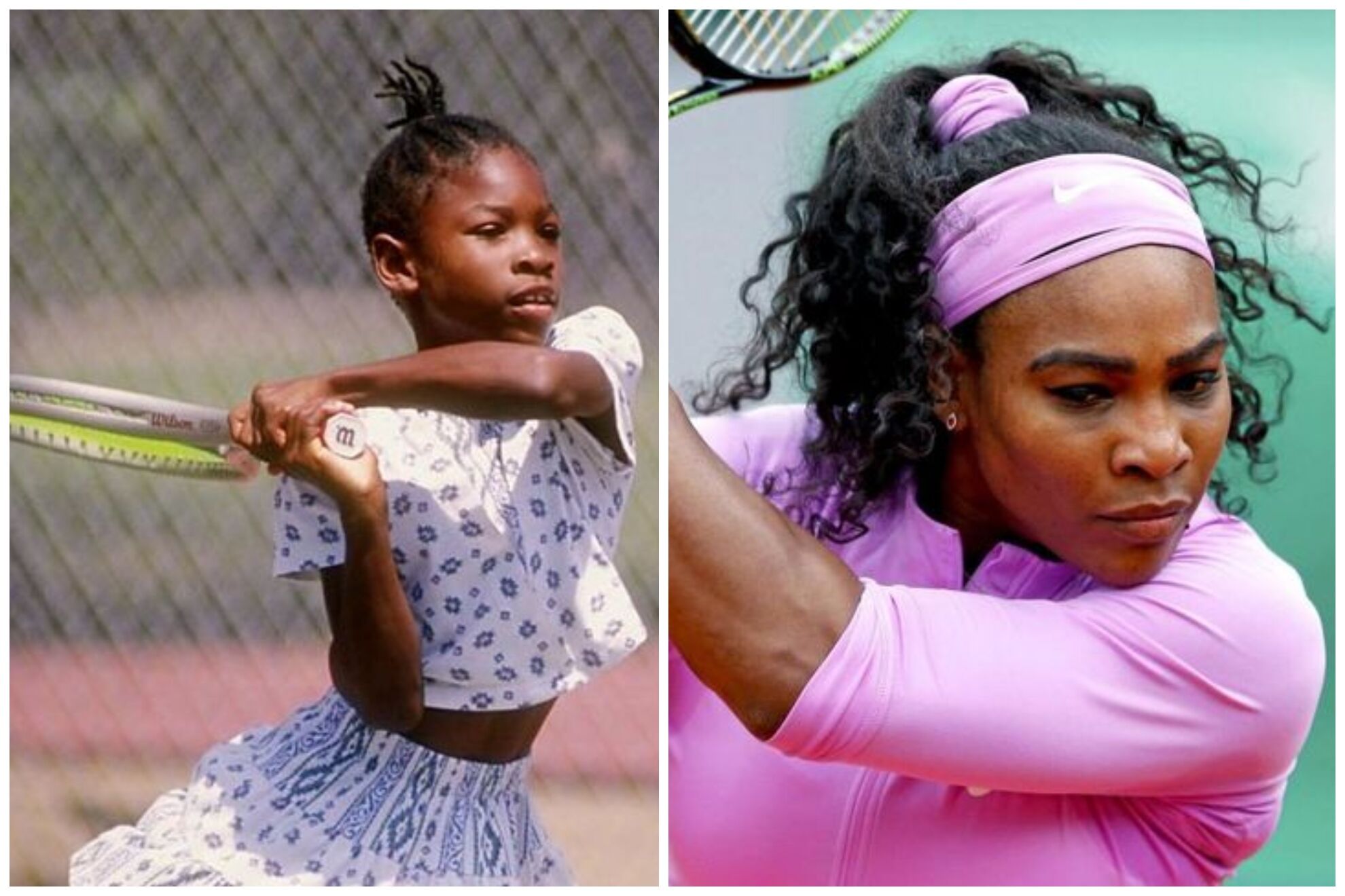 Serena Williams despuntó desde niña