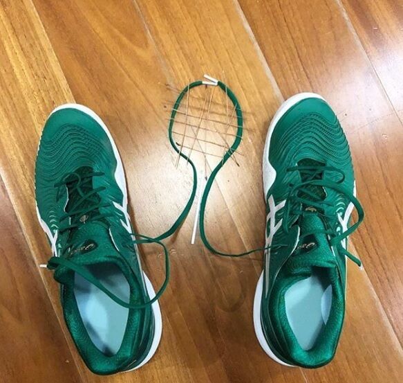 Hasta las zapatillas respiran tenis en la casa de Djokovic