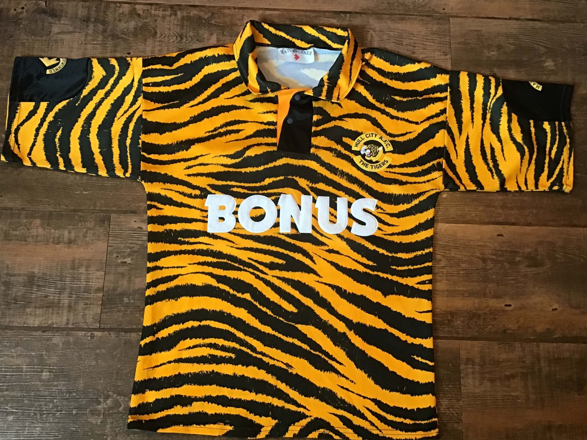 La camiseta felina del Hull City 1992-1995