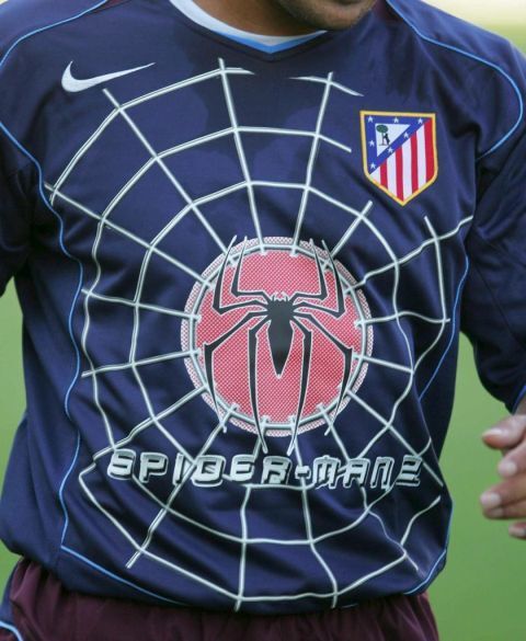 La camiseta Spiderman del Atlético