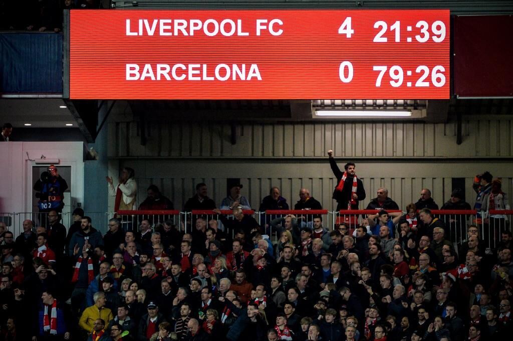 3. El 4-0 del Liverpool al Barça