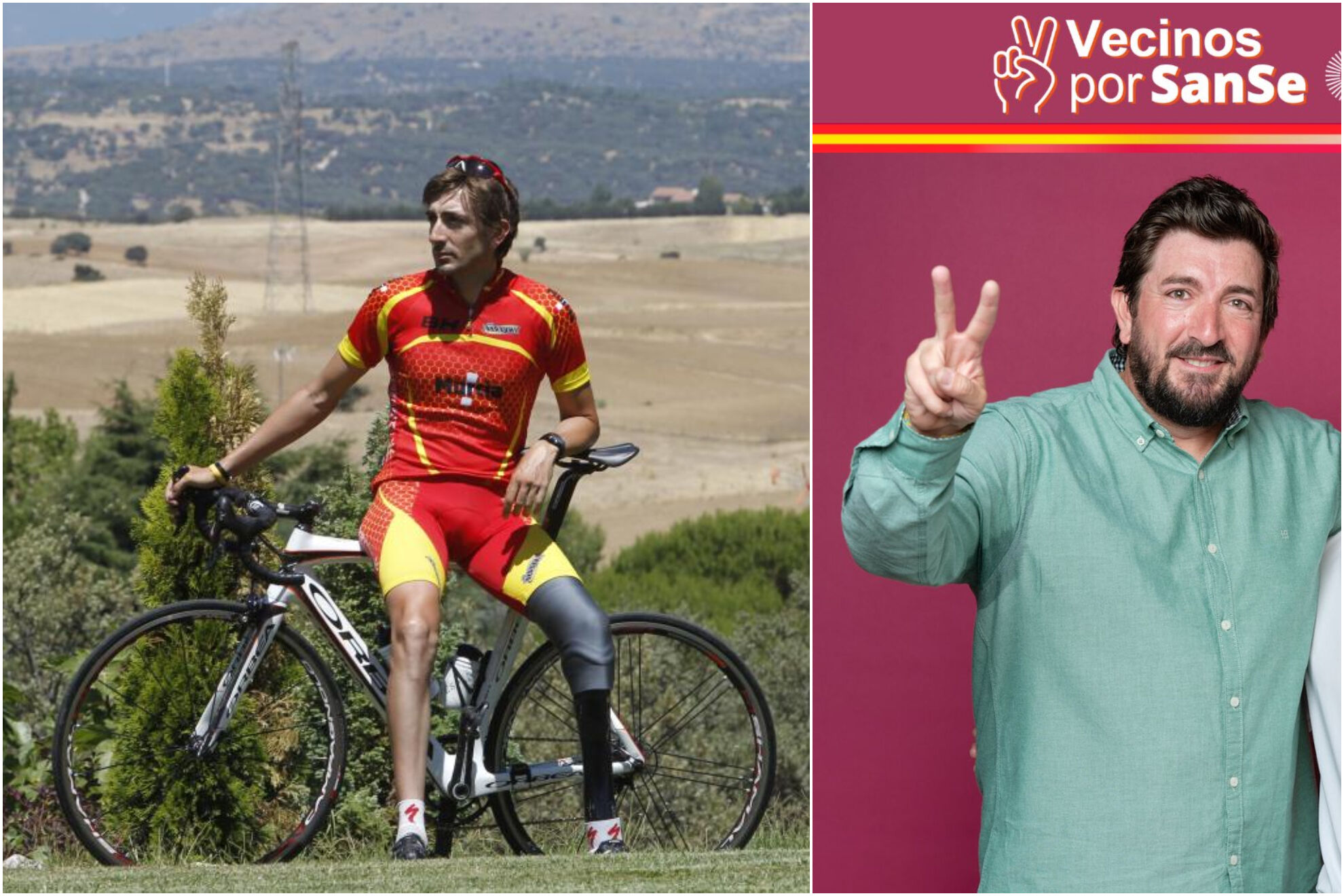 Roberto Alcaide (ciclismo paralímpico), número 24 en la lista de 'Vecinos por Sanse' por San Sebastián de los Reyes