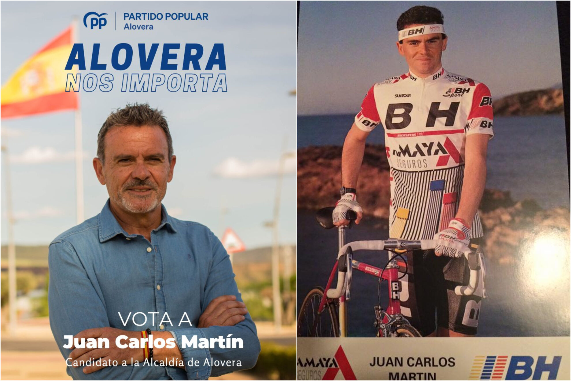 Juan Carlos Martín (ciclismo), número 1 del PP en Alovera