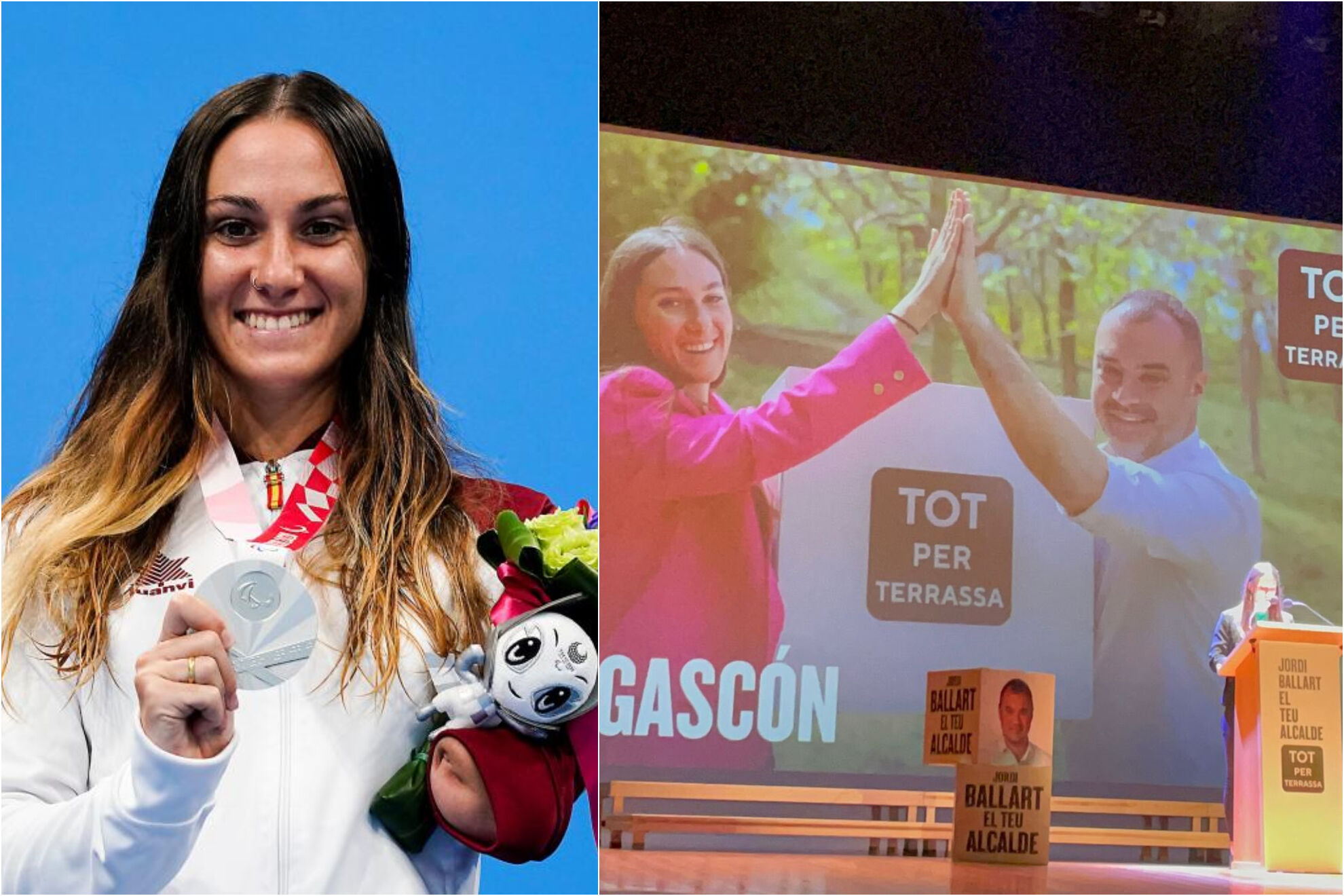 Sarai Gascón (natación paralímpica), número 3 de Tot per Terrasa en Terrasa