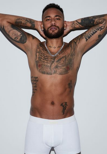 Neymar posa en ropa interior para Kim Kardashian: imagen de SKIMS Mens Sport Legging