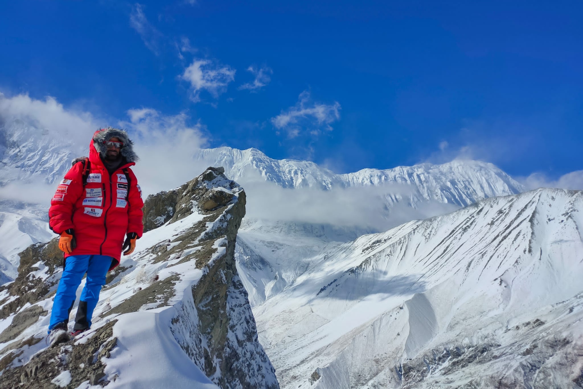 Alex Txikon, en una ascensión previa a su llegada al Campo Base del Annapurna.